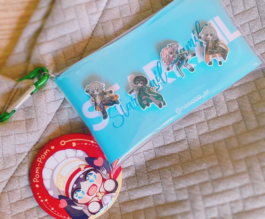 プラ板ピンバッジ(スタレ、原神)