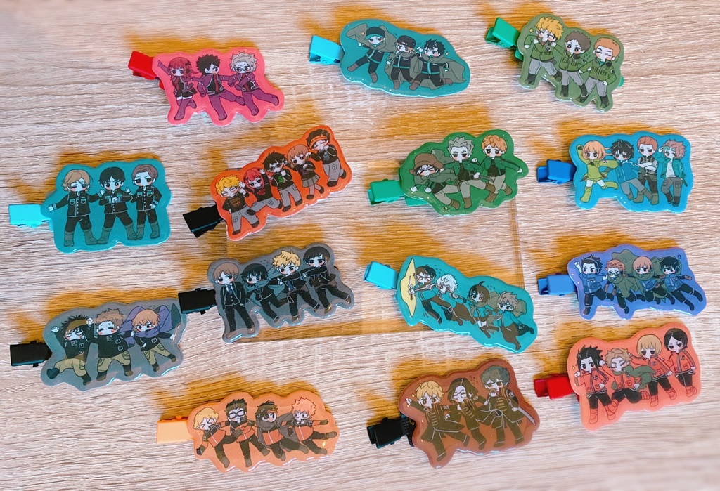 プラ板ヘアピン