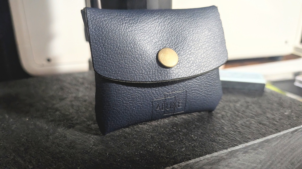 handmade coin purse/dark blue
