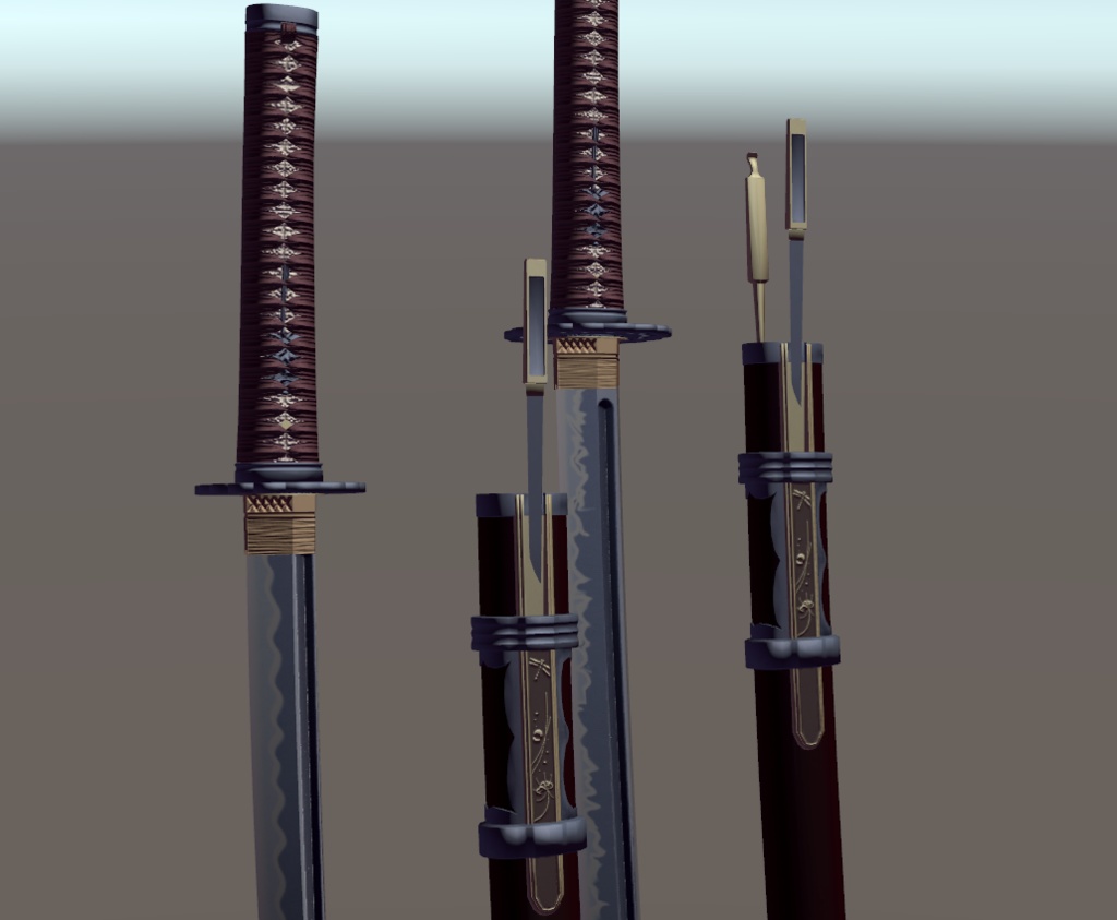 VRC想定日本刀モデル「ヤマ」