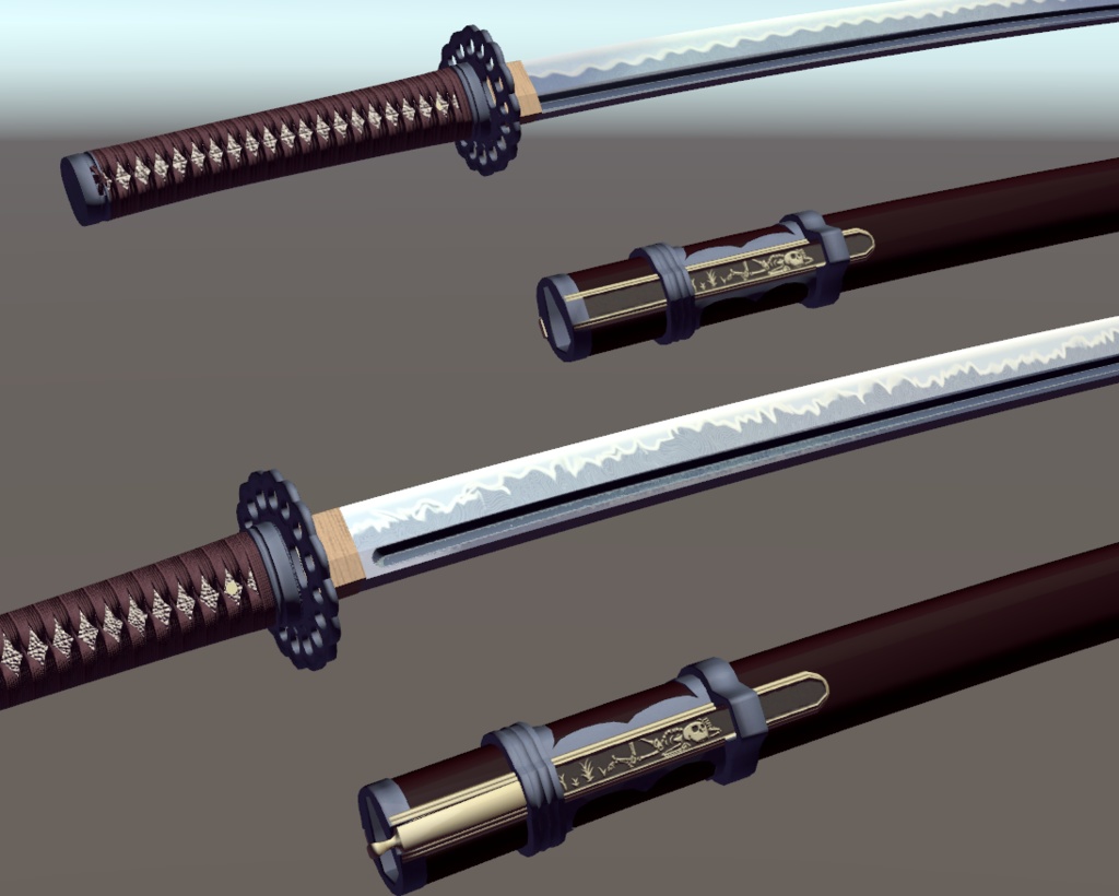 VRC想定日本刀モデル「ヤマ」