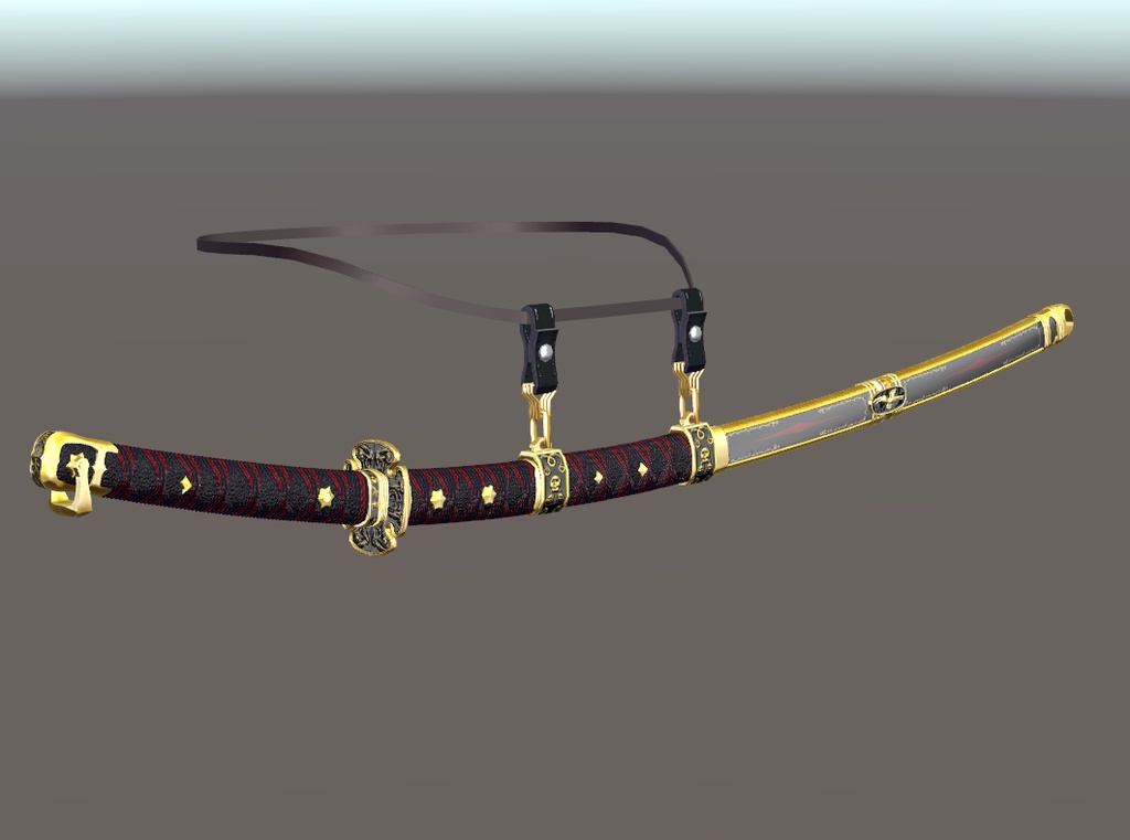 VRC想定日本刀モデル「黒丸」