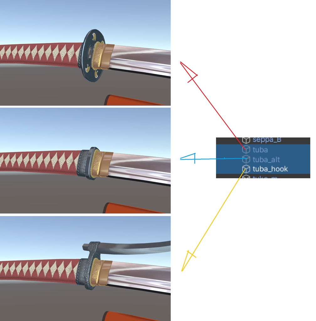 VRC想定日本刀モデル「茜」