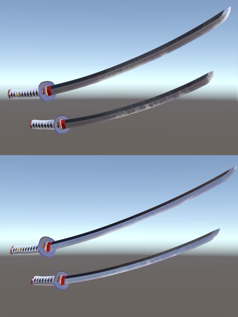 VRC想定日本刀モデル「焔」
