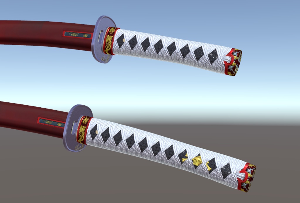 VRC想定日本刀モデル「焔」
