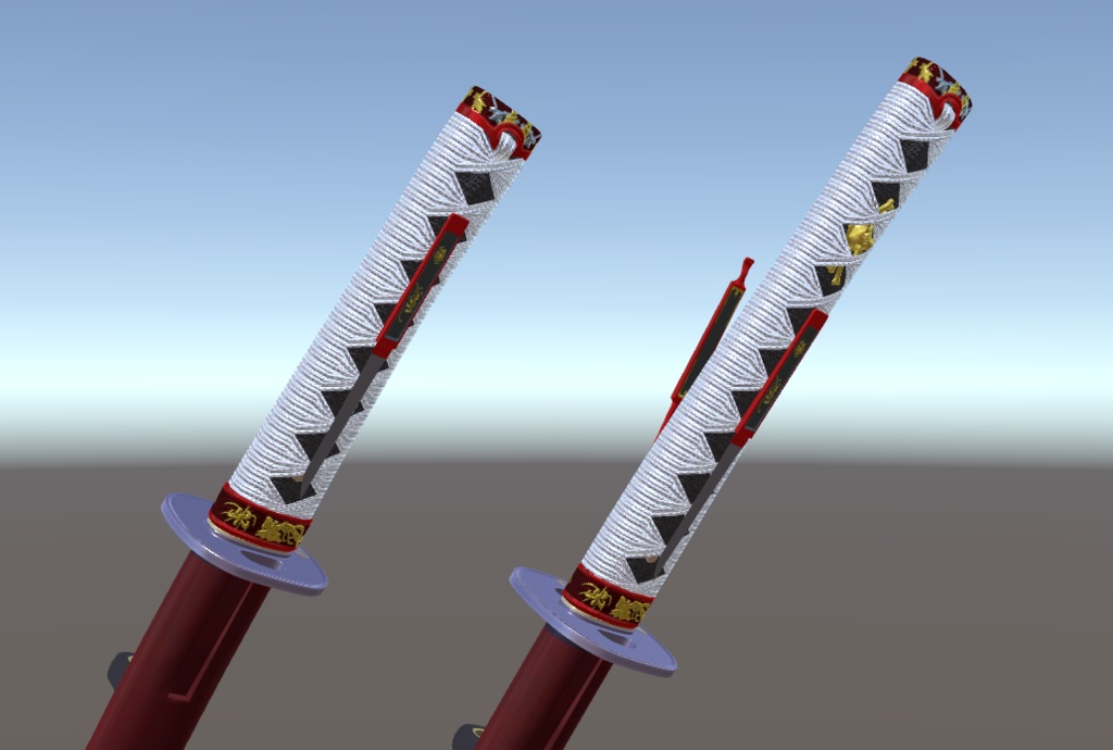 VRC想定日本刀モデル「焔」