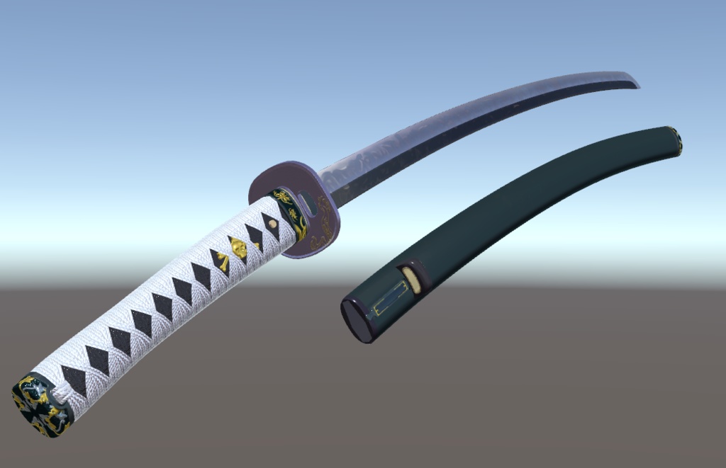 VRC想定日本刀モデル「焔」