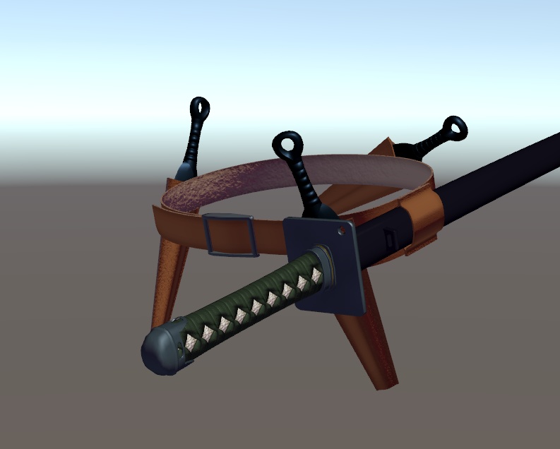 VRC想定日本刀モデル「忍狼」