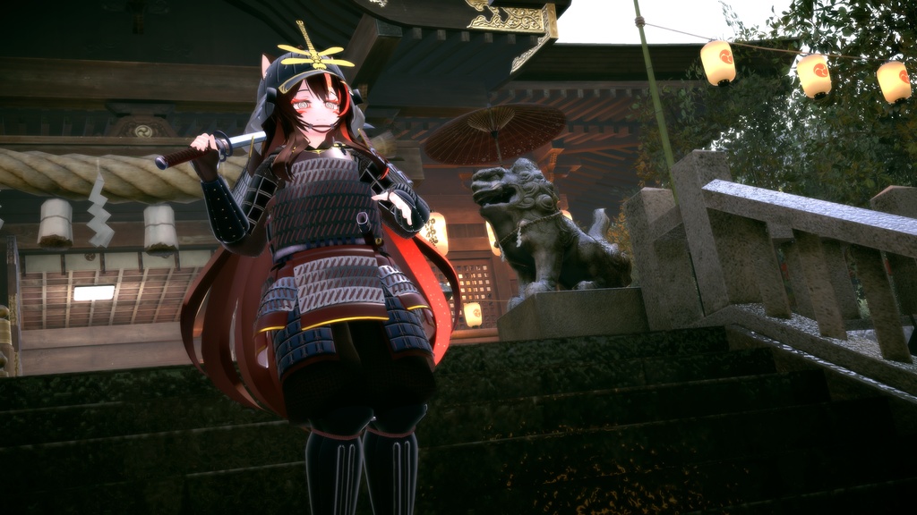 VRC想定日本刀モデル「秋茜」+【リミリア、エルキュナ2、しなの対応】当世具足