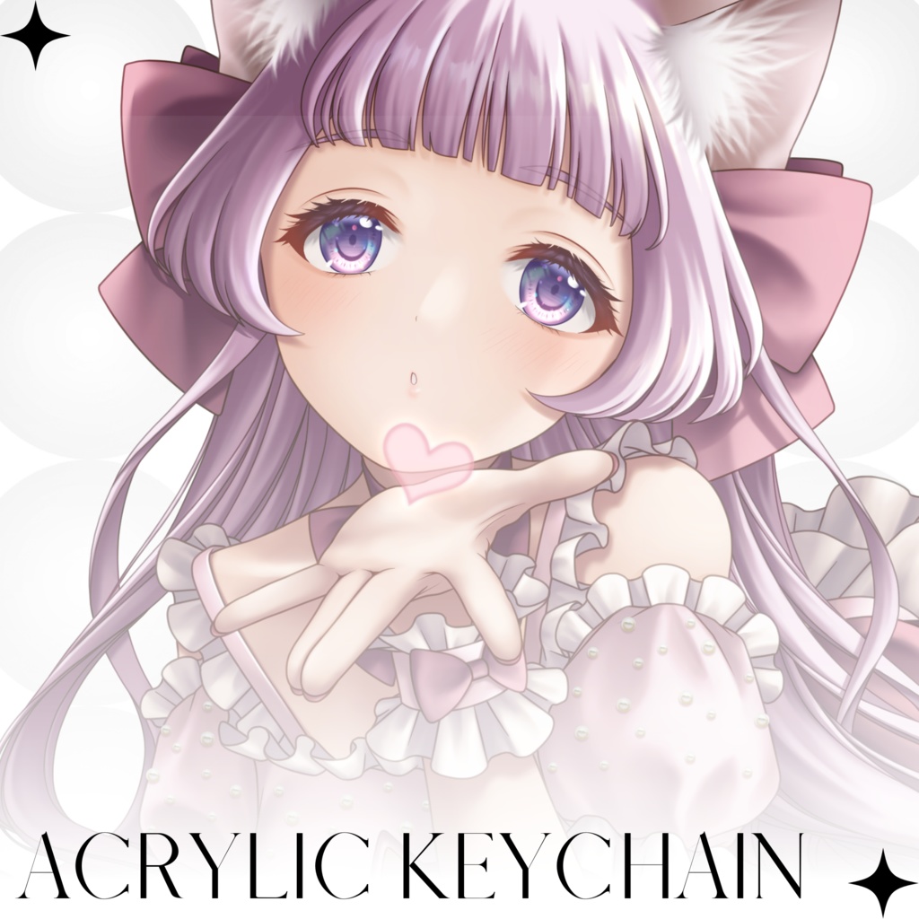 【にゃこたに にゃこすけ】モノトーンアクリルキーホルダー