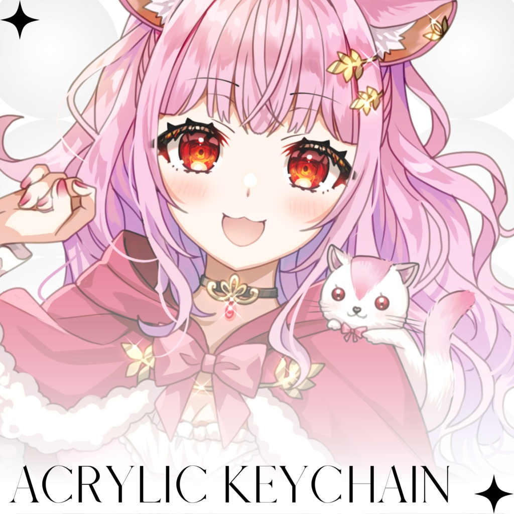 【万葉まよ】モノトーンアクリルキーホルダー