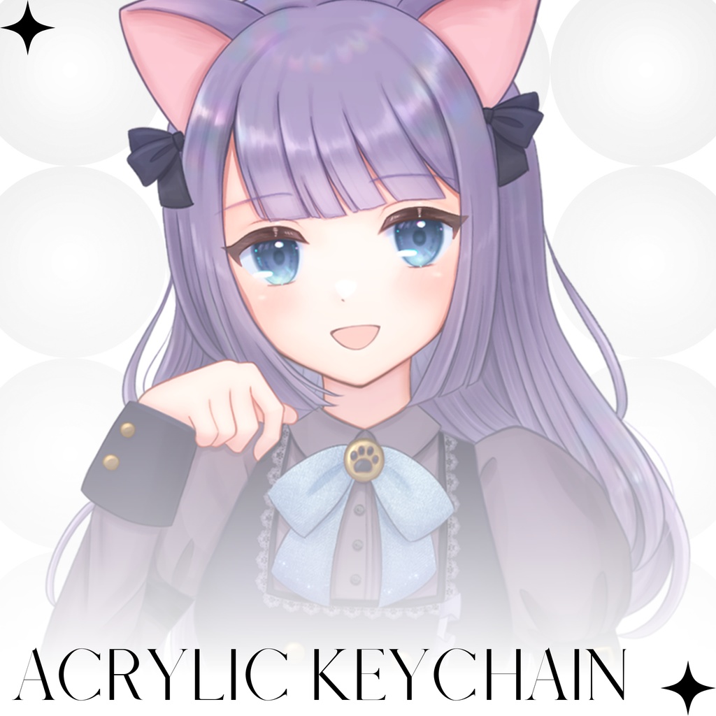 【黒宮よぞら】モノトーンアクリルキーホルダー