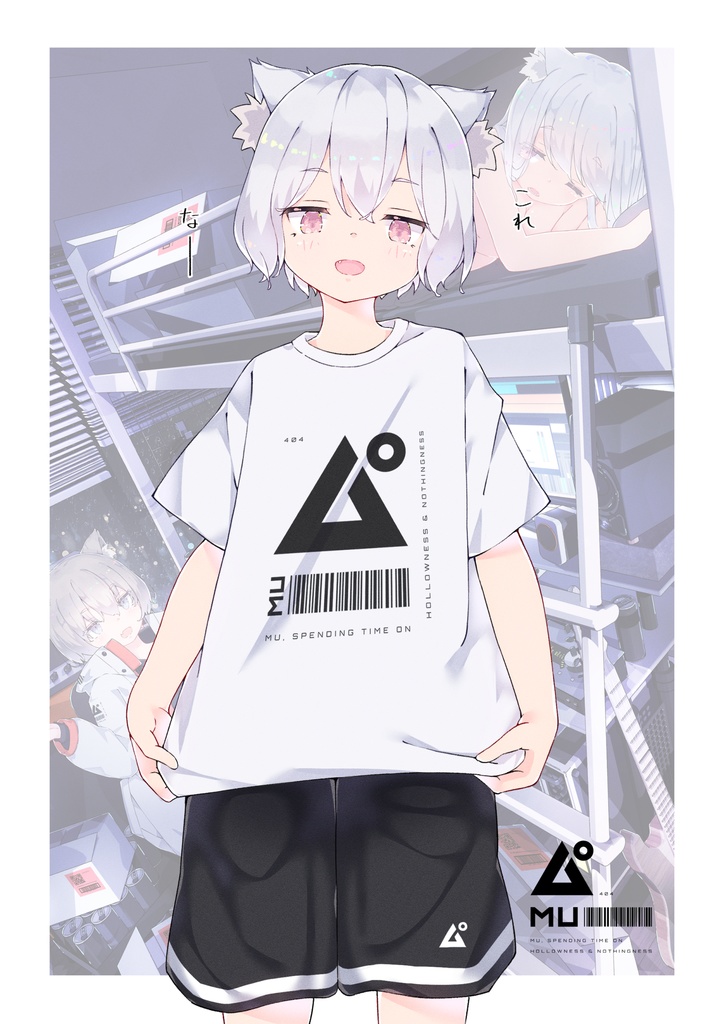 ム゜T-Shirt (BLACK)