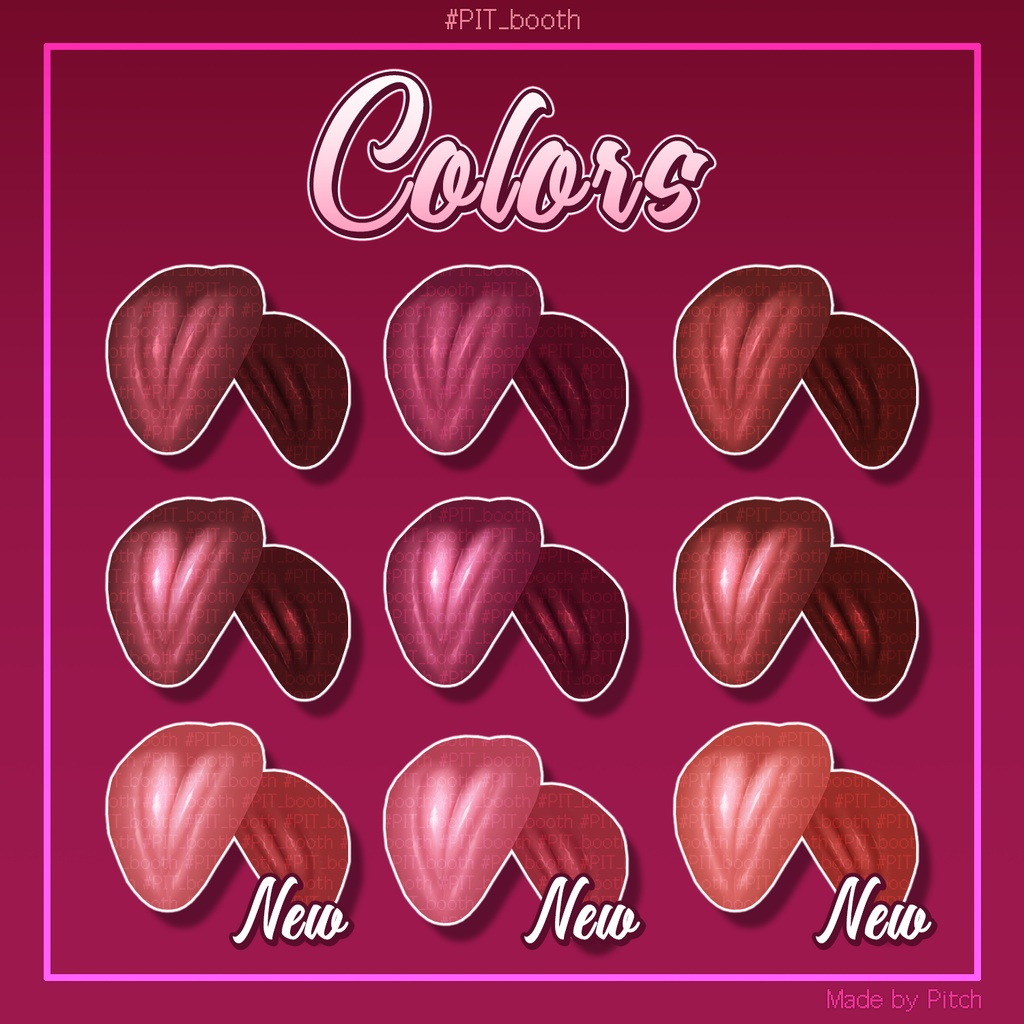 💋Sticky Kiss💋 Tongue Texture【29 Avatars】#PIT_BOOTH