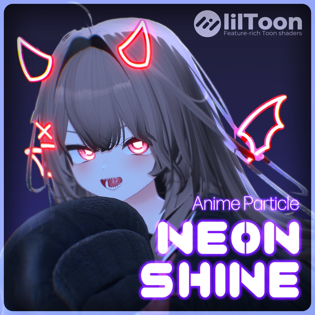 【FREE/期間限定無料】🌟Neon Shine🌟2D Anime Particle【lilToon】#PITShop3D