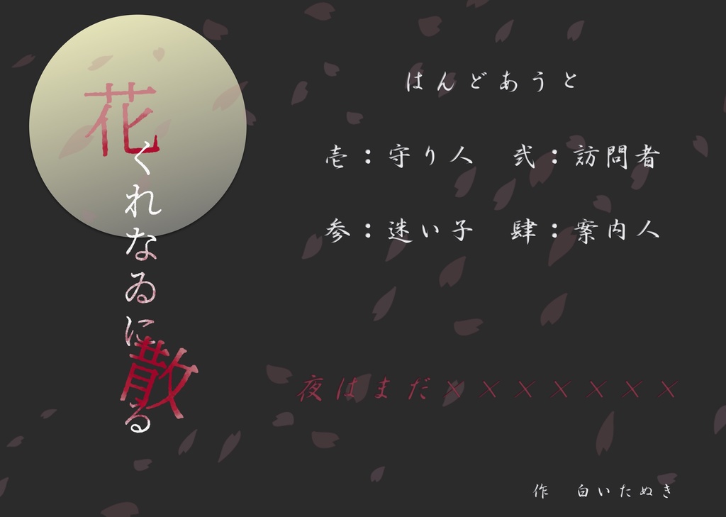 CoCシナリオ『花くれなゐに散る』
