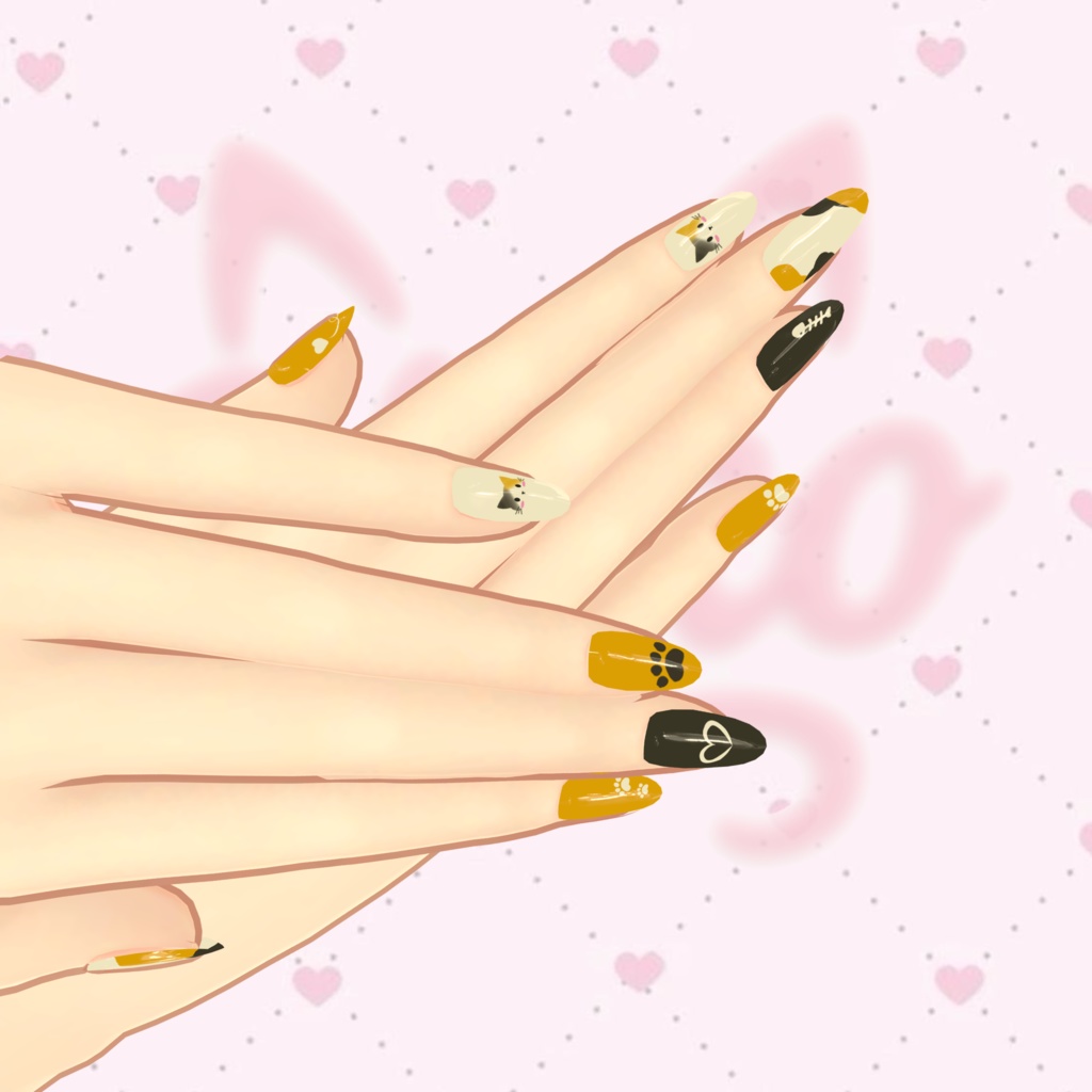 【Free】 かわいいネイル【MDollnail対応】