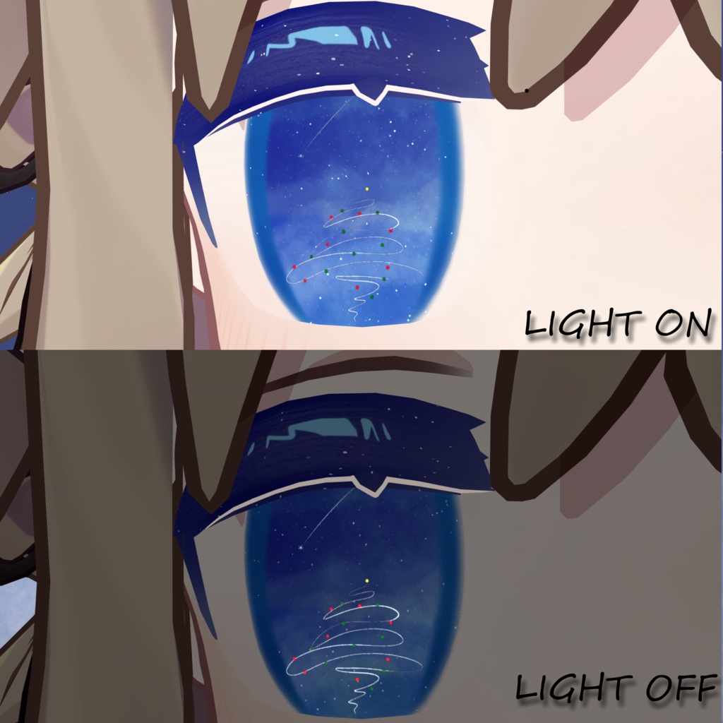 【free】Merry Christmas 【キプフェル専用eye texture】