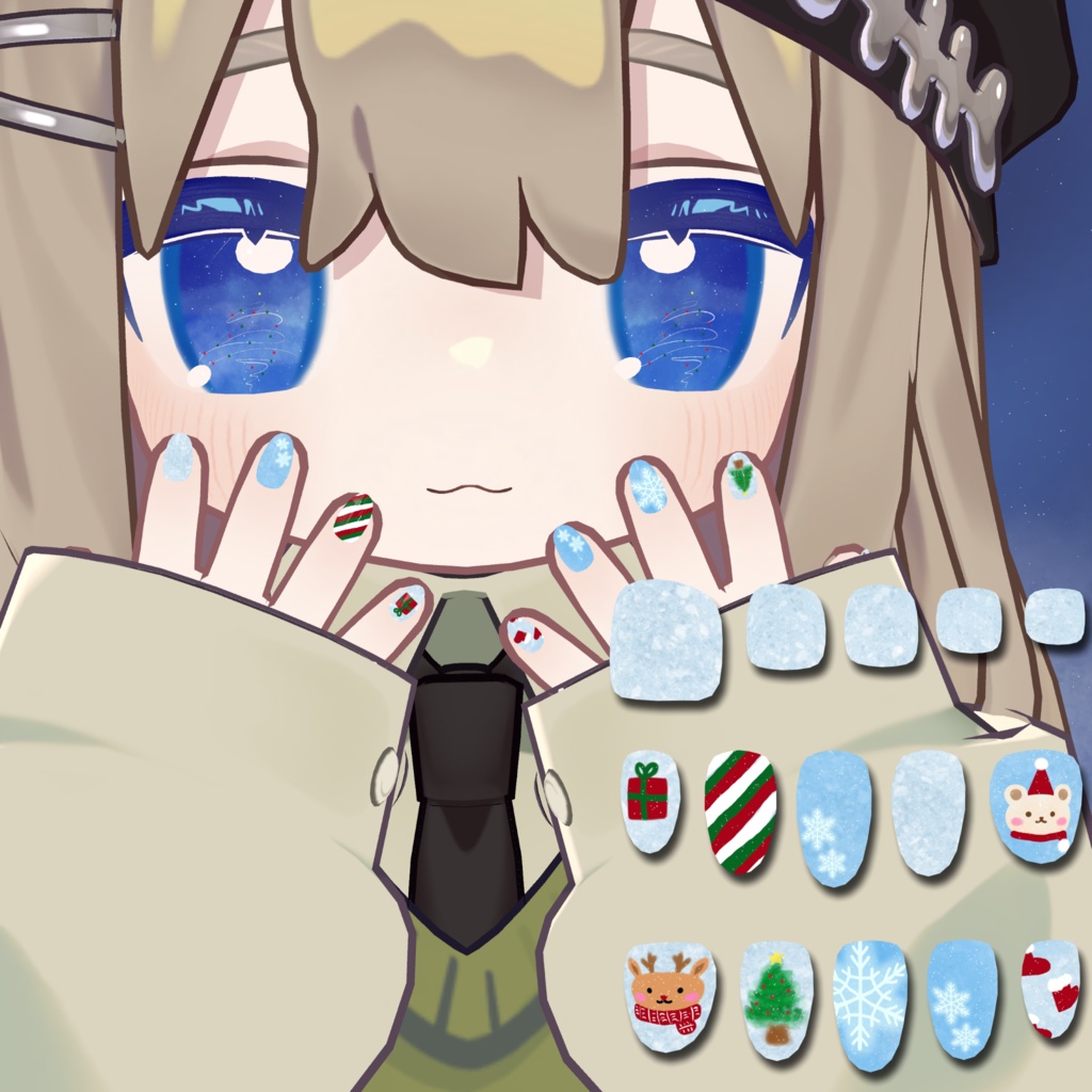 【free】Merry Christmas 【キプフェル専用eye texture】