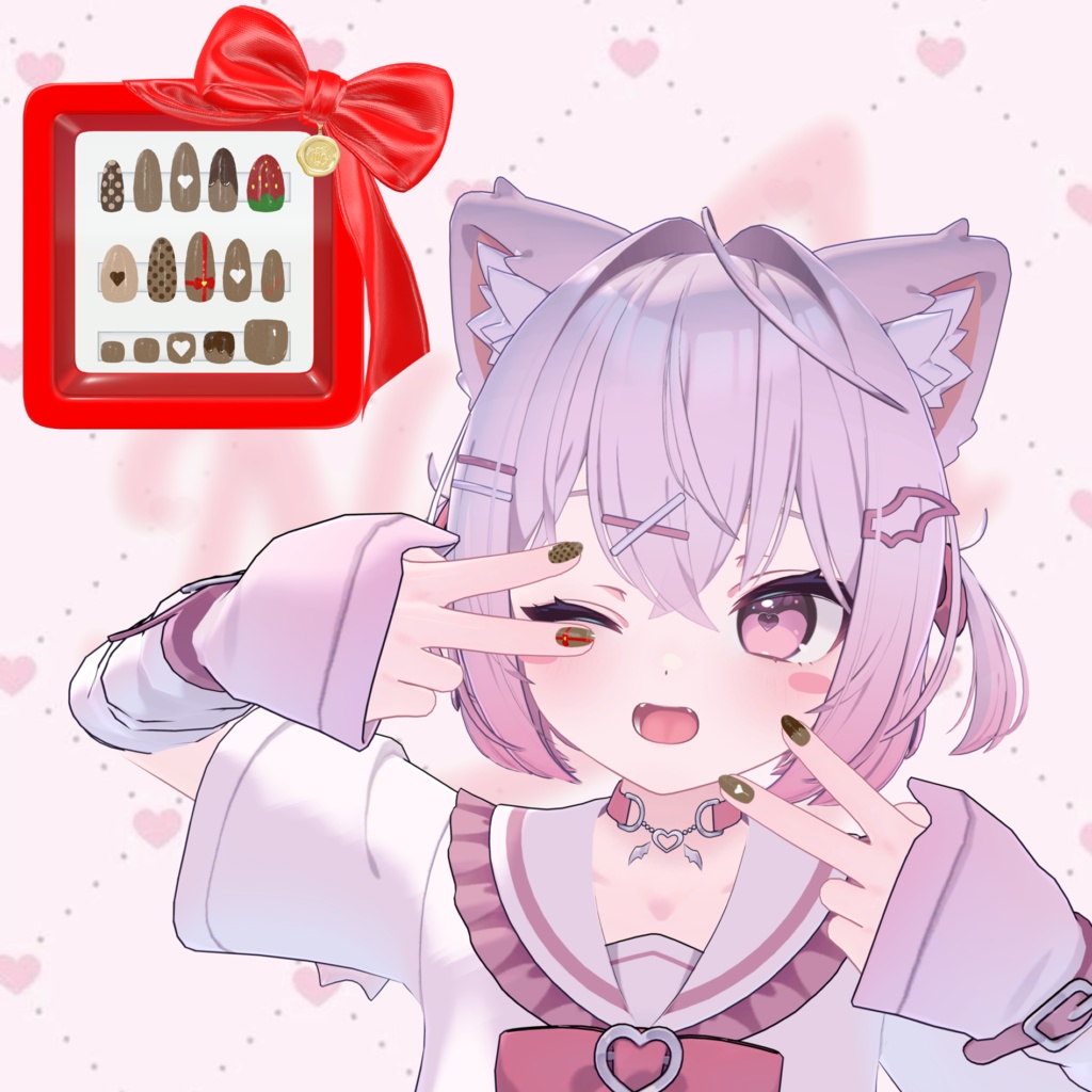 【Free】チョコレートネイル【MDollnail対応】