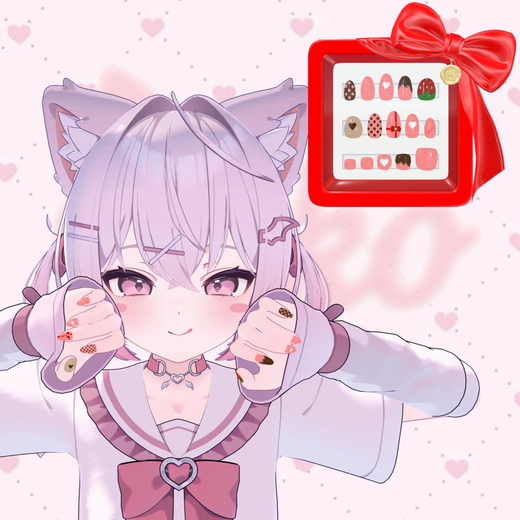 【Free】チョコレートネイル【MDollnail対応】