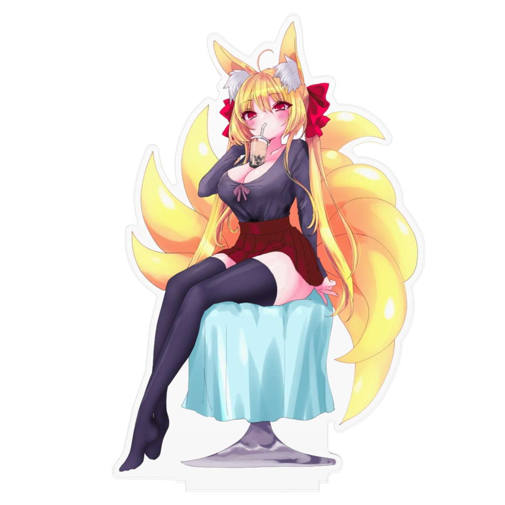 タピオカチャレンジ うちの狐