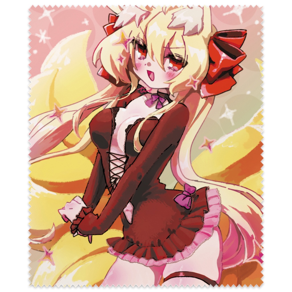 うちの狐 めがねふき