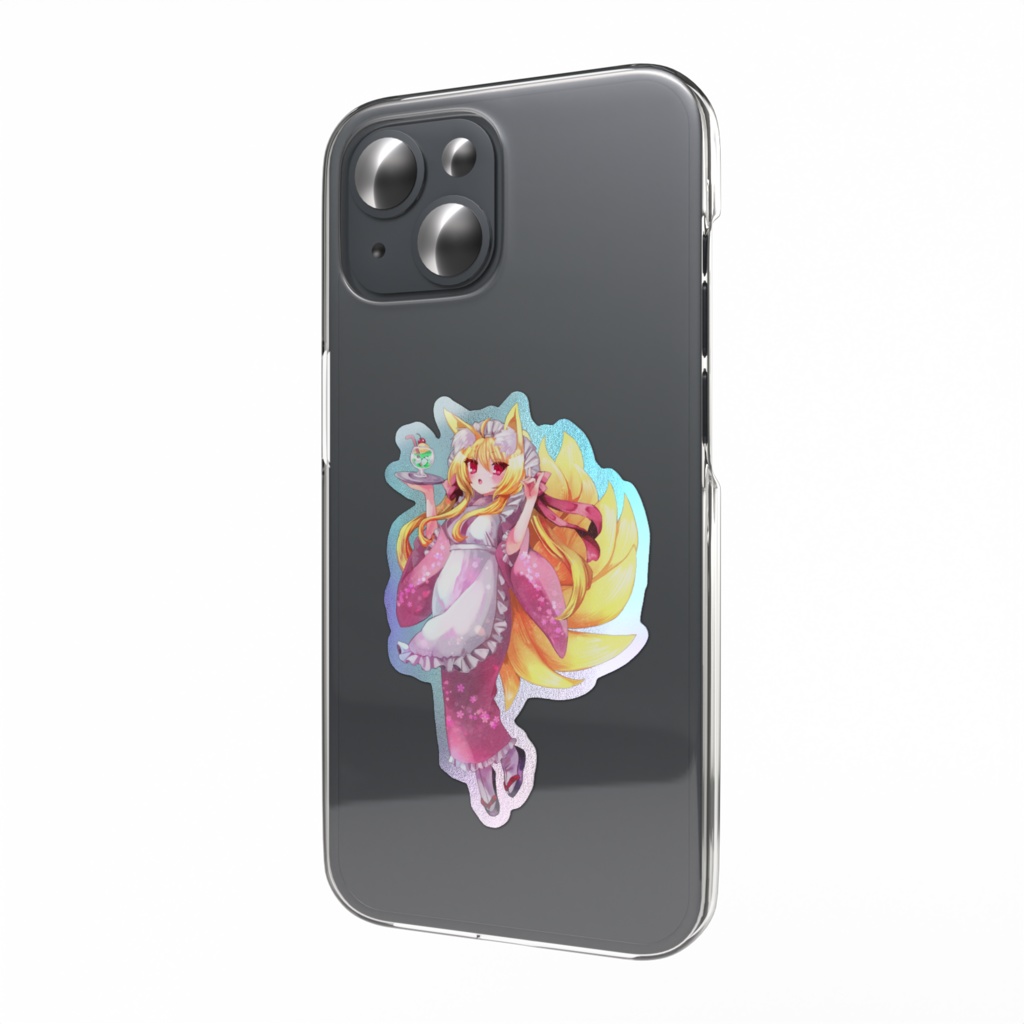 喫茶狐　ステッカー　オーロラ