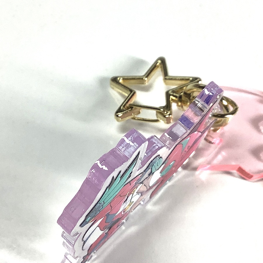 『悪役イカノさん』アクリルキーホルダー 【星型ナスカンバージョン】