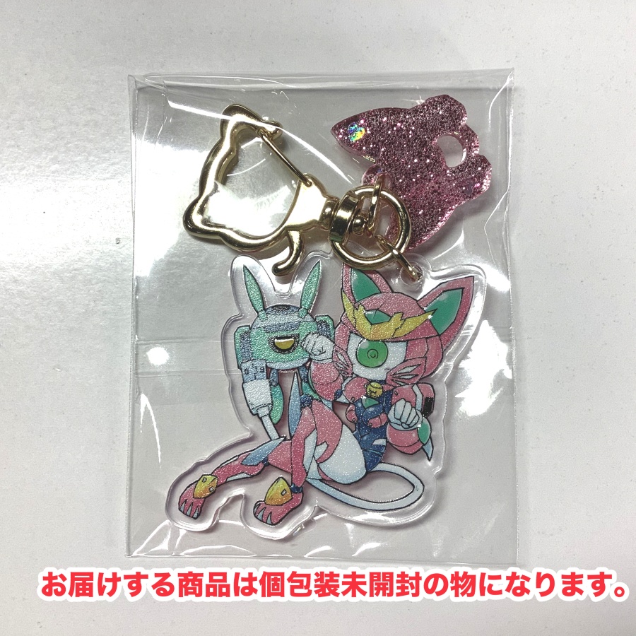 『猫型ロボ娘Vtuberガンミィさん&ジット君』アクリルキーホルダー