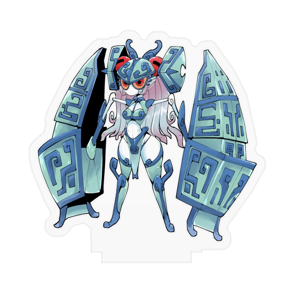 青銅器型ロボ娘トーテツさん アクリルフィギュア(70×70mm)