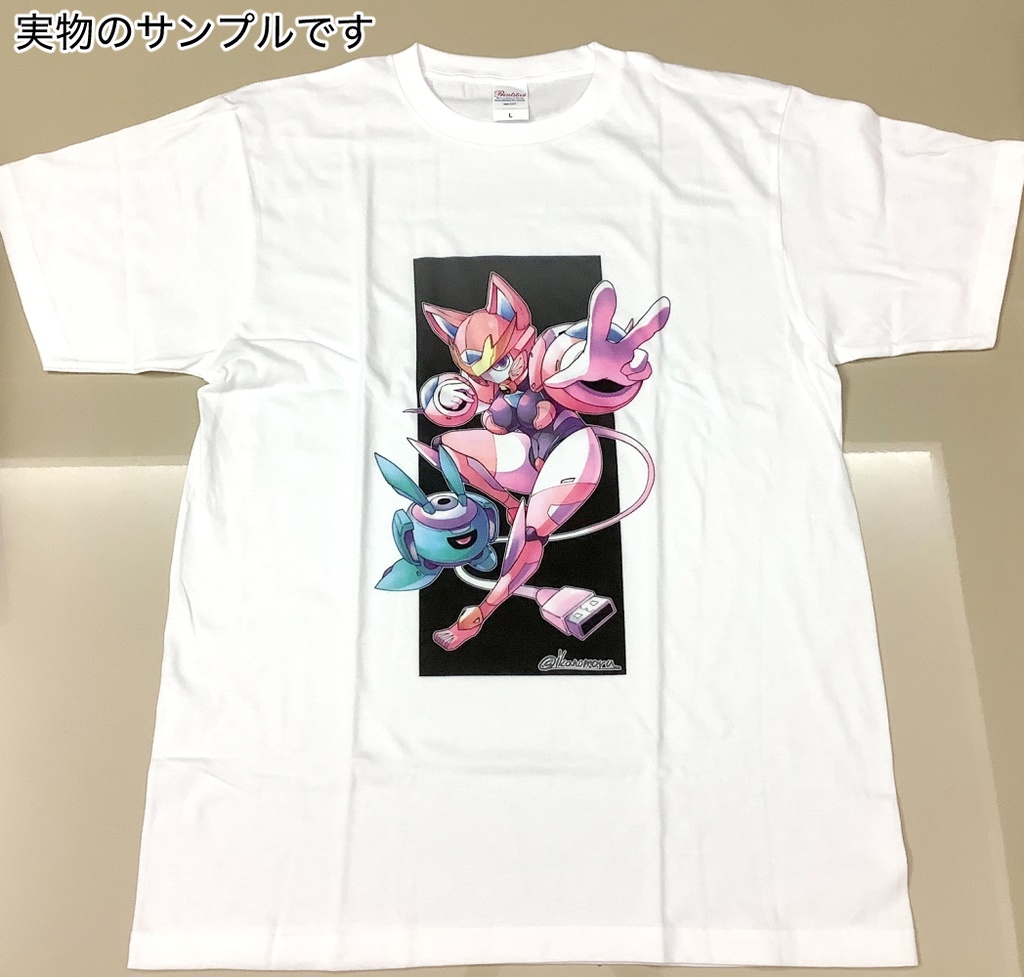 猫型ロボ娘VtuberガンミィさんTシャツ(Lサイズのみ)
