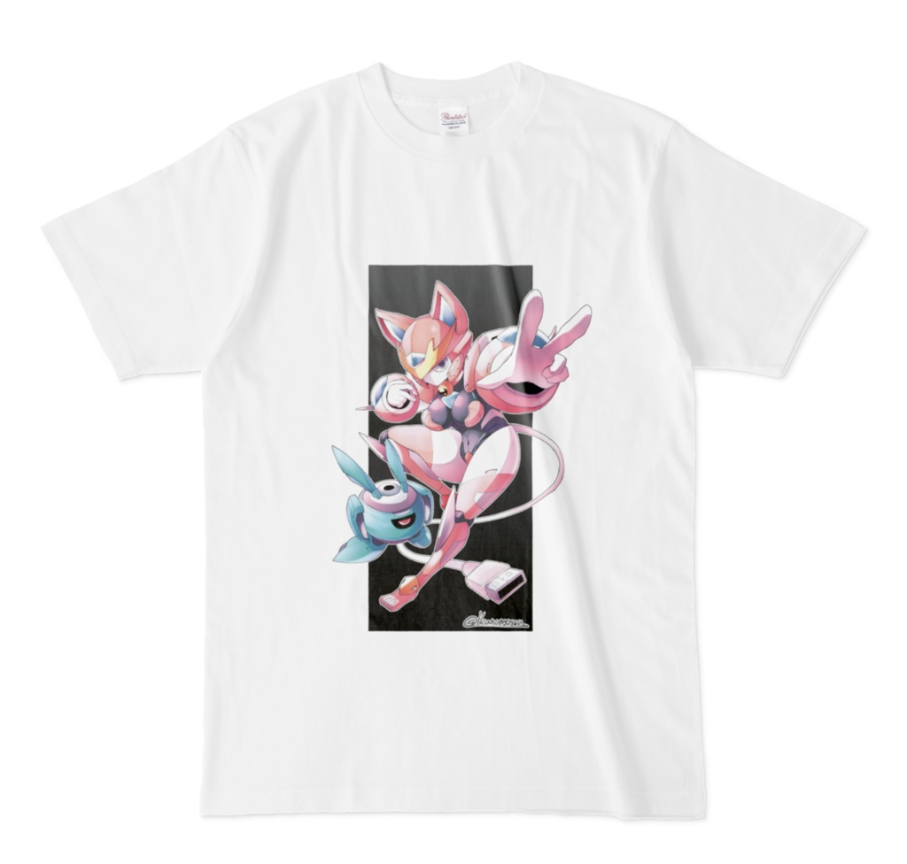 猫型ロボ娘VtuberガンミィさんTシャツ（Lサイズのみ）