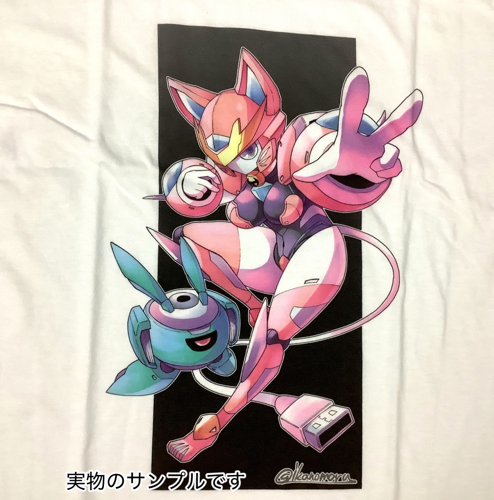 猫型ロボ娘VtuberガンミィさんTシャツ(Lサイズのみ)