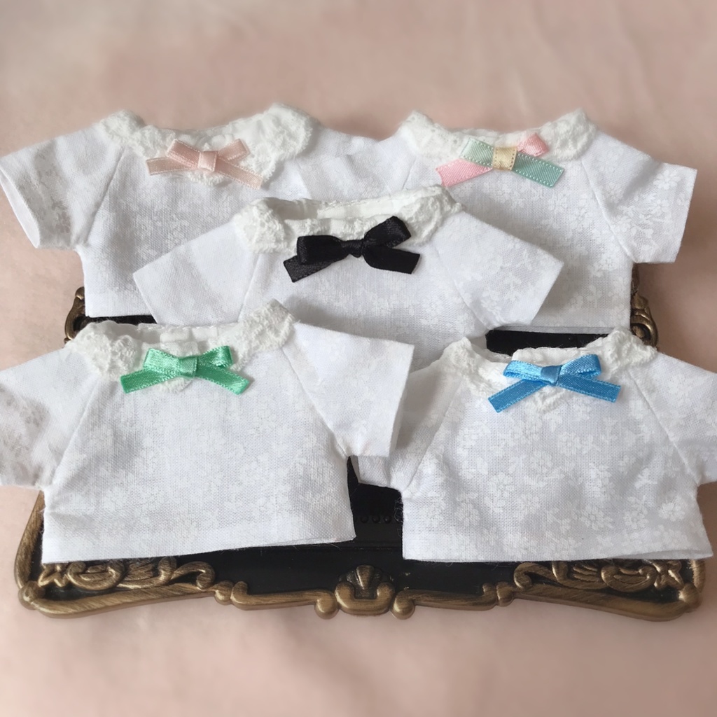 【一部再販】【新色追加!】シンプルリボンシャツ