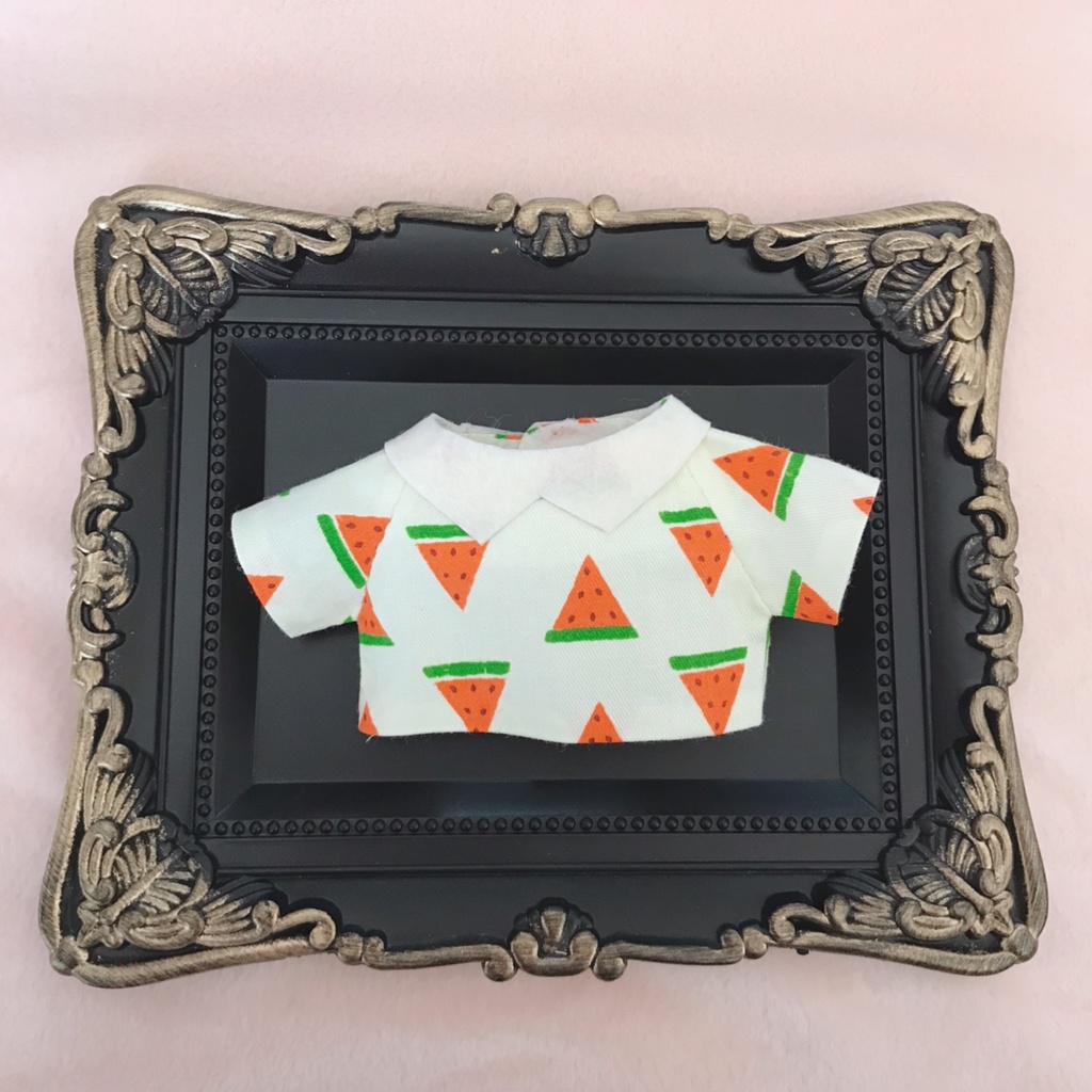 総柄フルーツシャツ