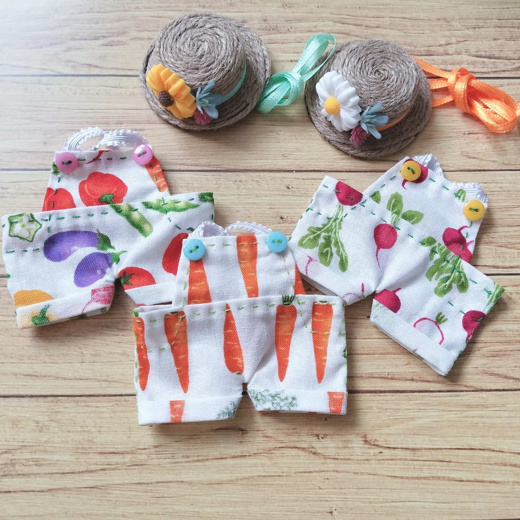 お野菜サロペット&カンカン帽セット