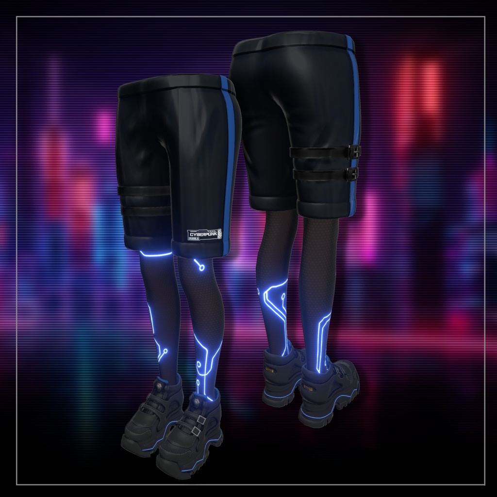 📢セール中📢 Blue Monday 【8アバター対応 サイバーパンク・パーカー衣装】