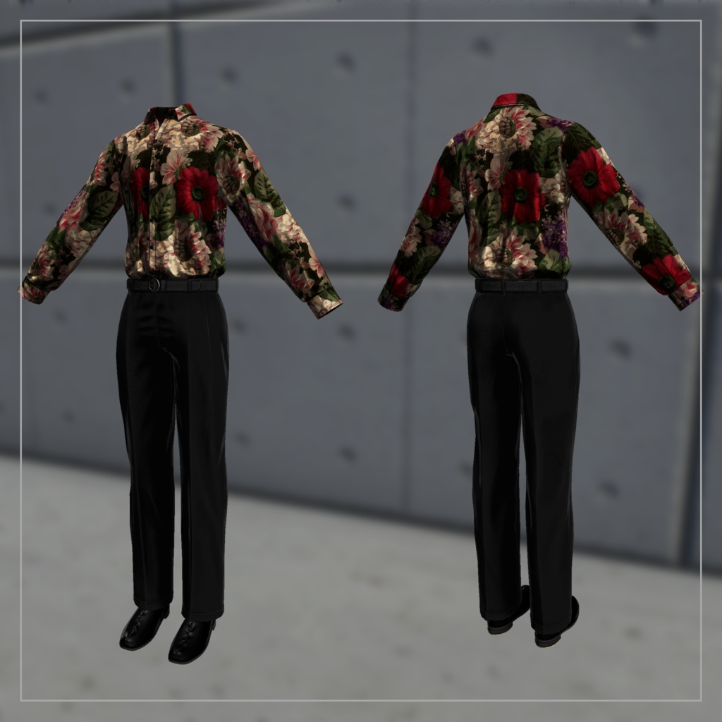 📢セール中📢 Love Flies 【8アバター対応 柄シャツ衣装】