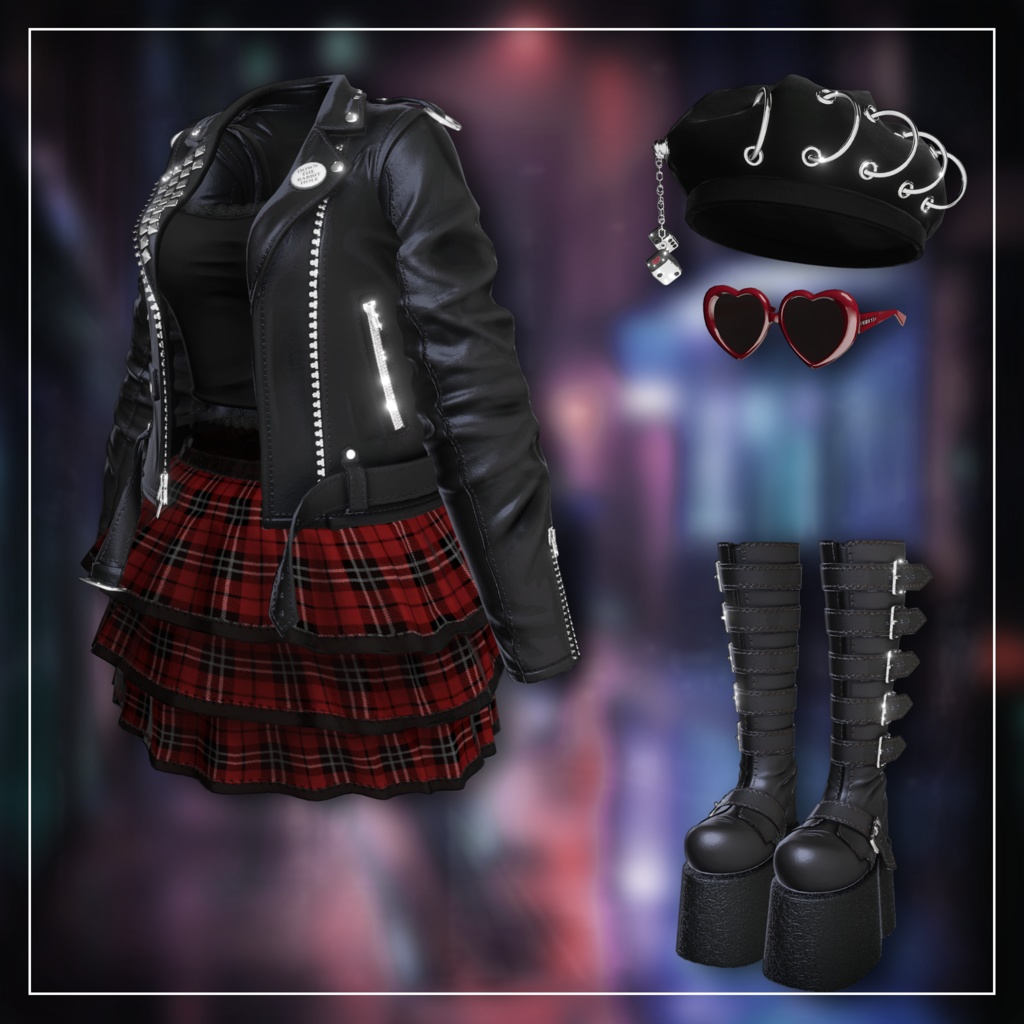 Fascination Street 【7アバター対応 ロンドンパンクスタイル衣装】