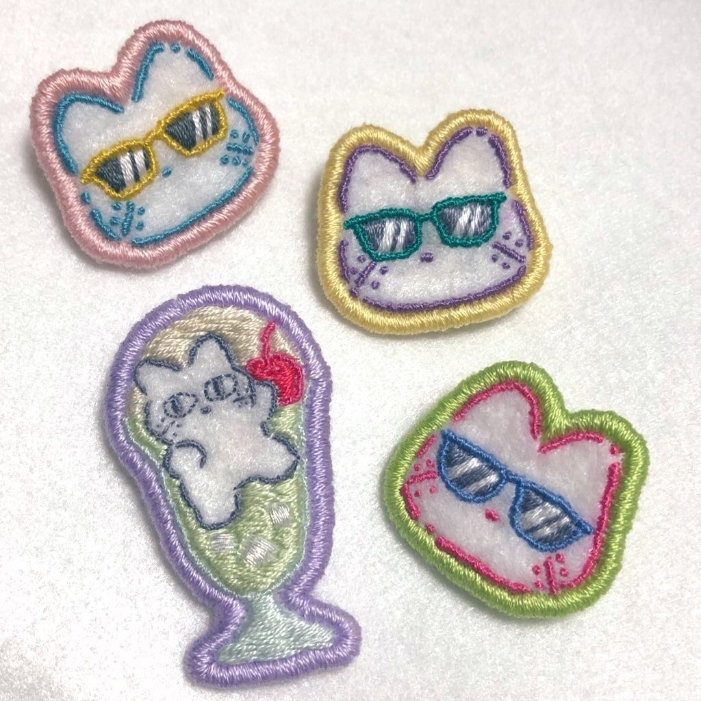 summer ogtねこブローチ