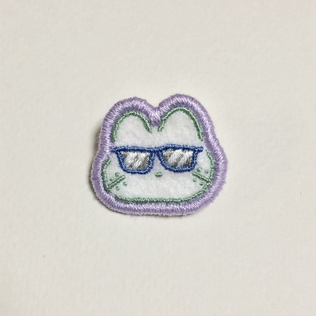Ogtねこ刺繍ブローチ サングラス 腹がこわれそう Booth