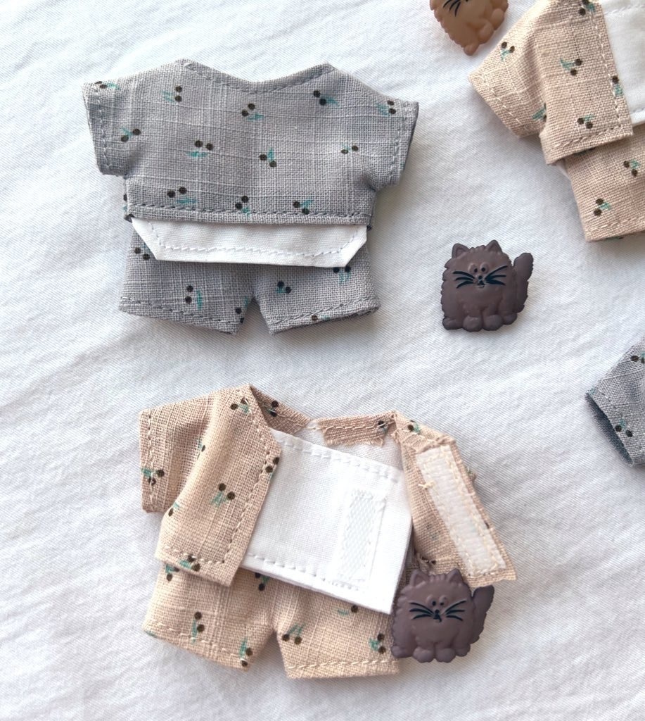 レイヤード風セットアップ(さくらんぼ)