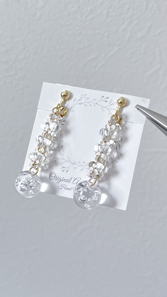 クリアビーズアクセサリー01