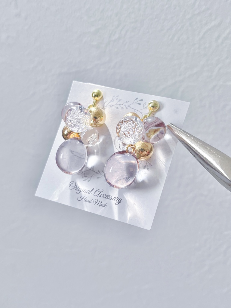 クリアビーズアクセサリー05