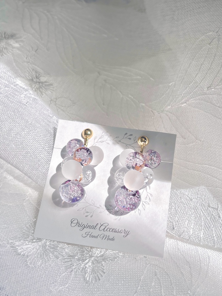 クリアビーズアクセサリー06