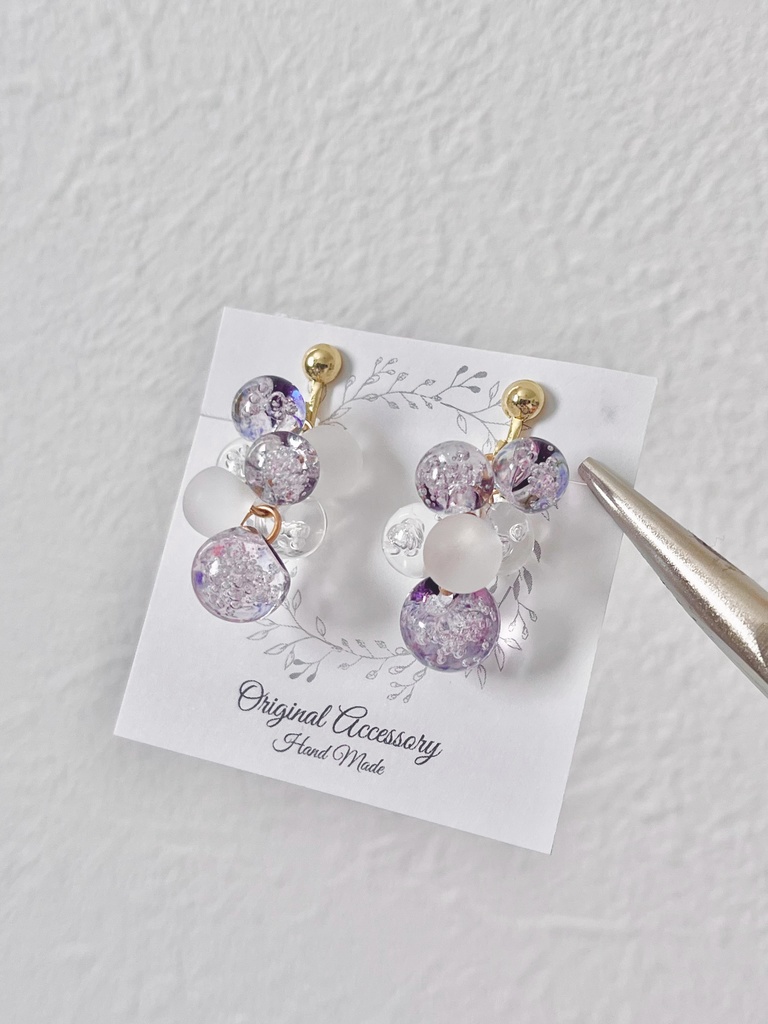 クリアビーズアクセサリー06