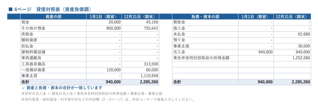 【12/31まで発売記念価格】令和8年分 個人事業主の青色申告 かんたん複式帳簿(Excel・エクセル)|見積書・請求書から決算書・消費税まで1つで