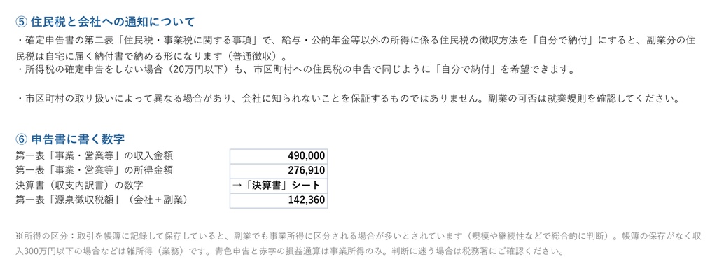 【12/31まで発売記念価格】令和8年分 会社員の副業 確定申告かんたん帳簿(Excel・エクセル)|申告が必要か・税金がいくら増えるか自動計算