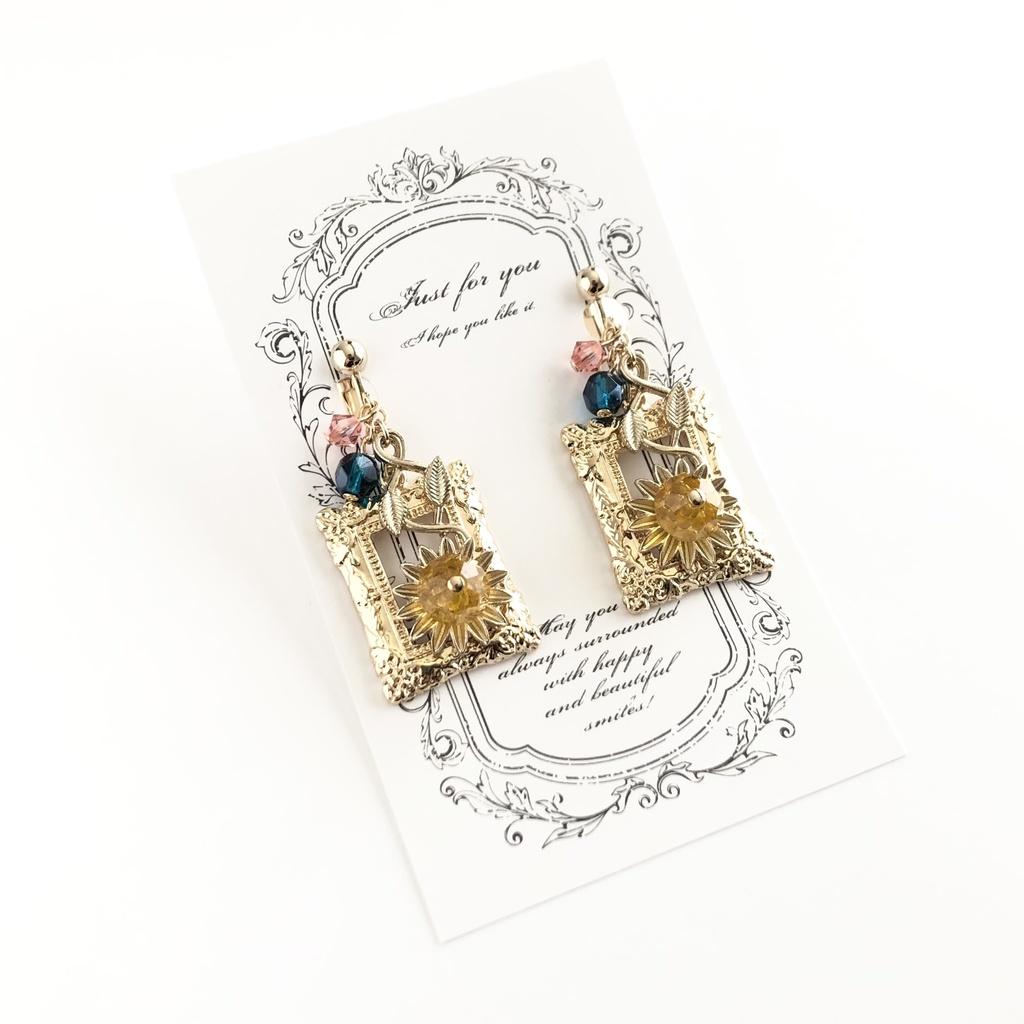 ゴッホイメージイヤリング/ピアス